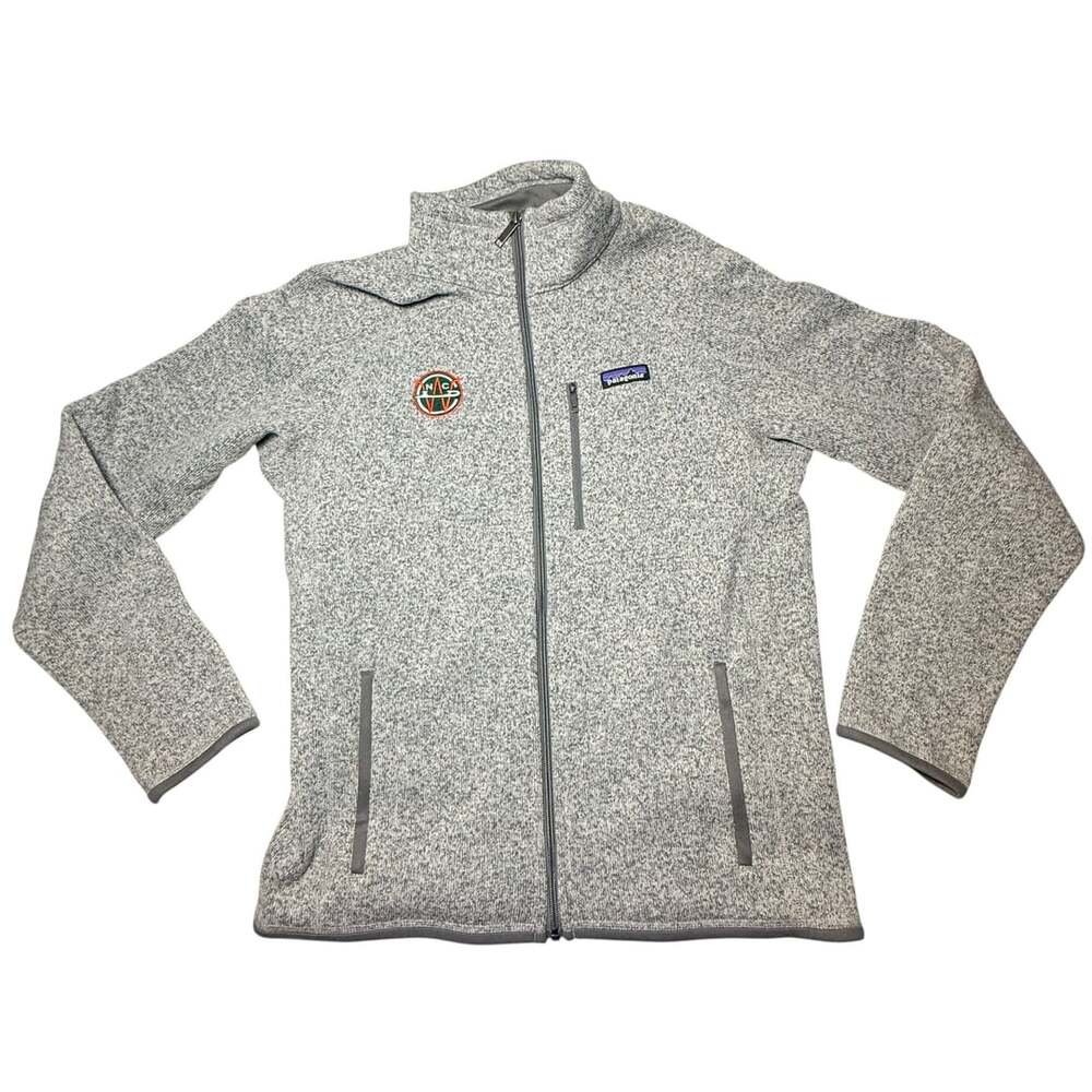 Patagonia Men's Gray Better Sweater Full-Zip Fleece Jacket Medium with NACA Logo